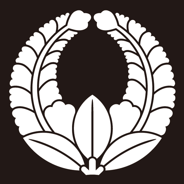 貼り紋　上り藤