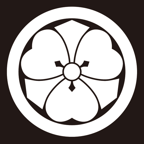 貼り紋　丸に剣片喰