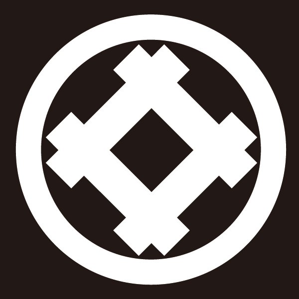 貼り紋　丸に井筒